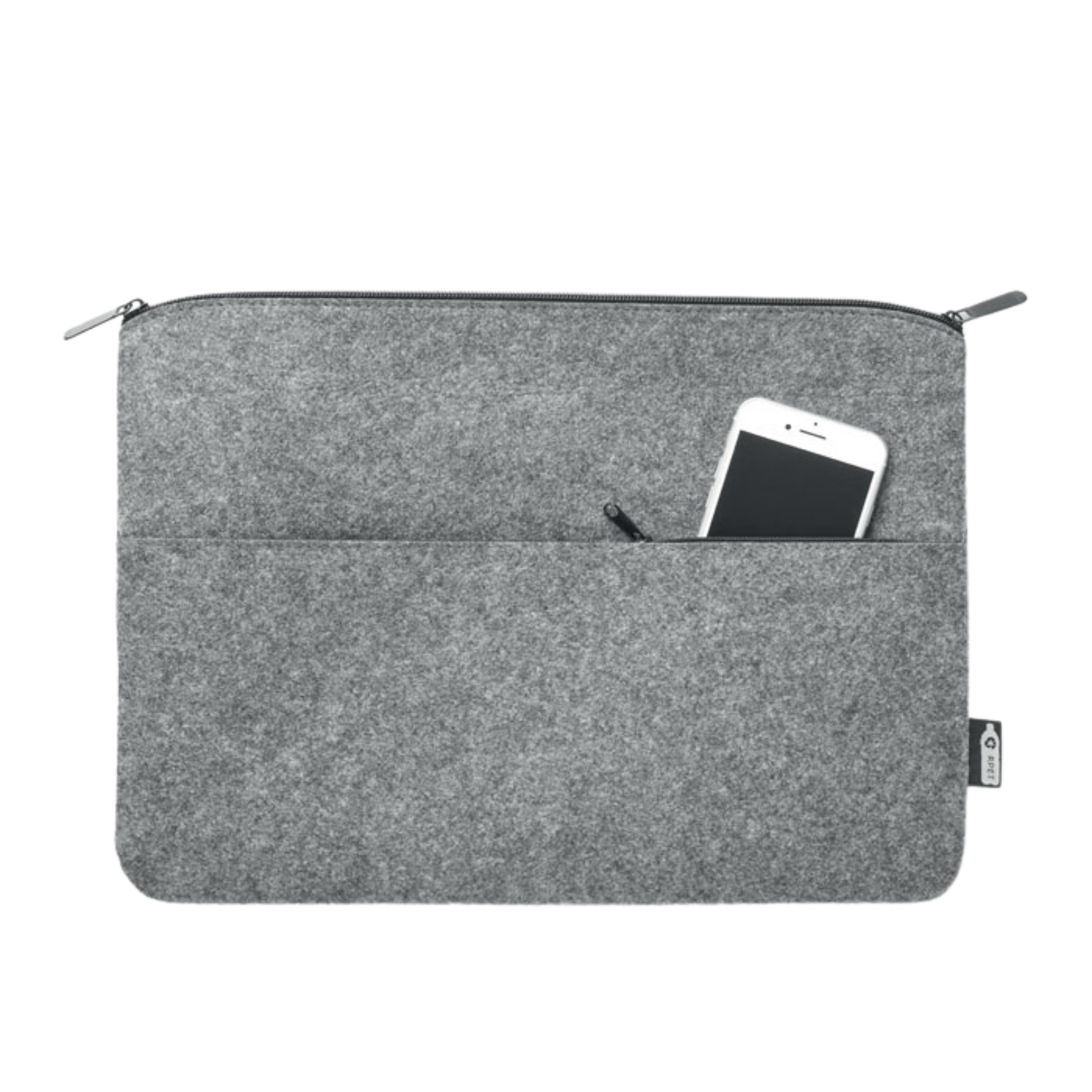 RPET Felt Zippered Laptop Bag