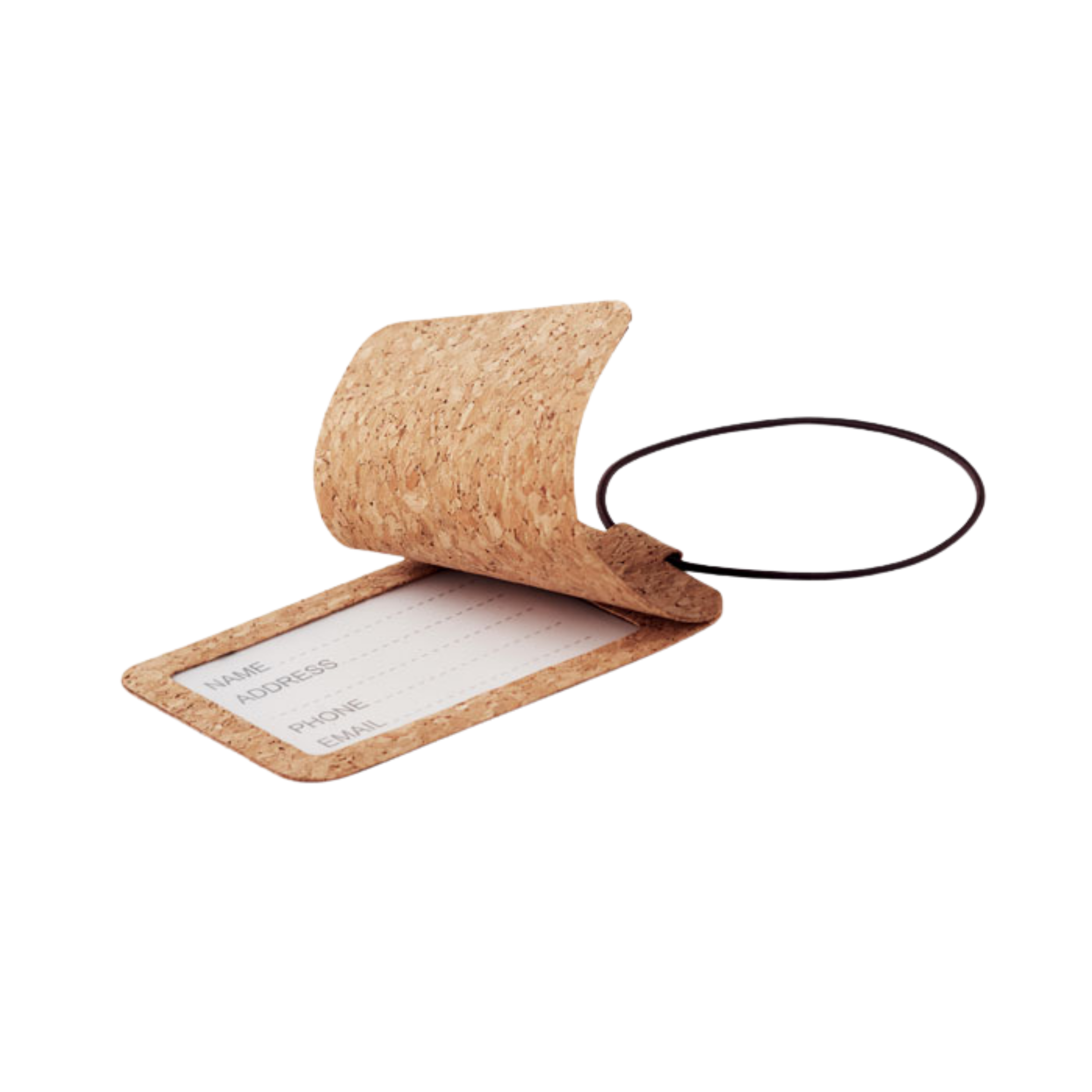 Cork Luggage Tag