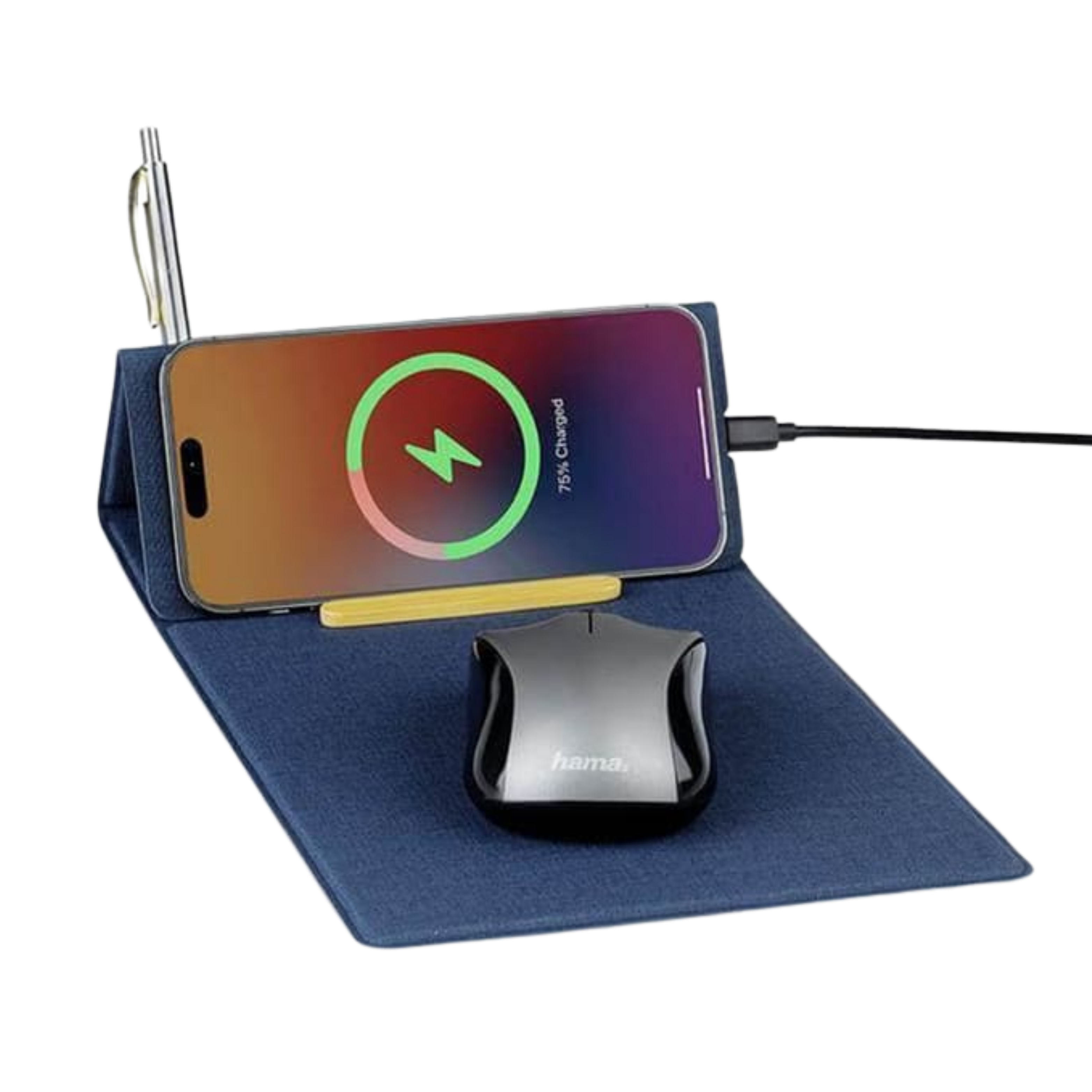 15W Wireless Mousepad Desk Organizer