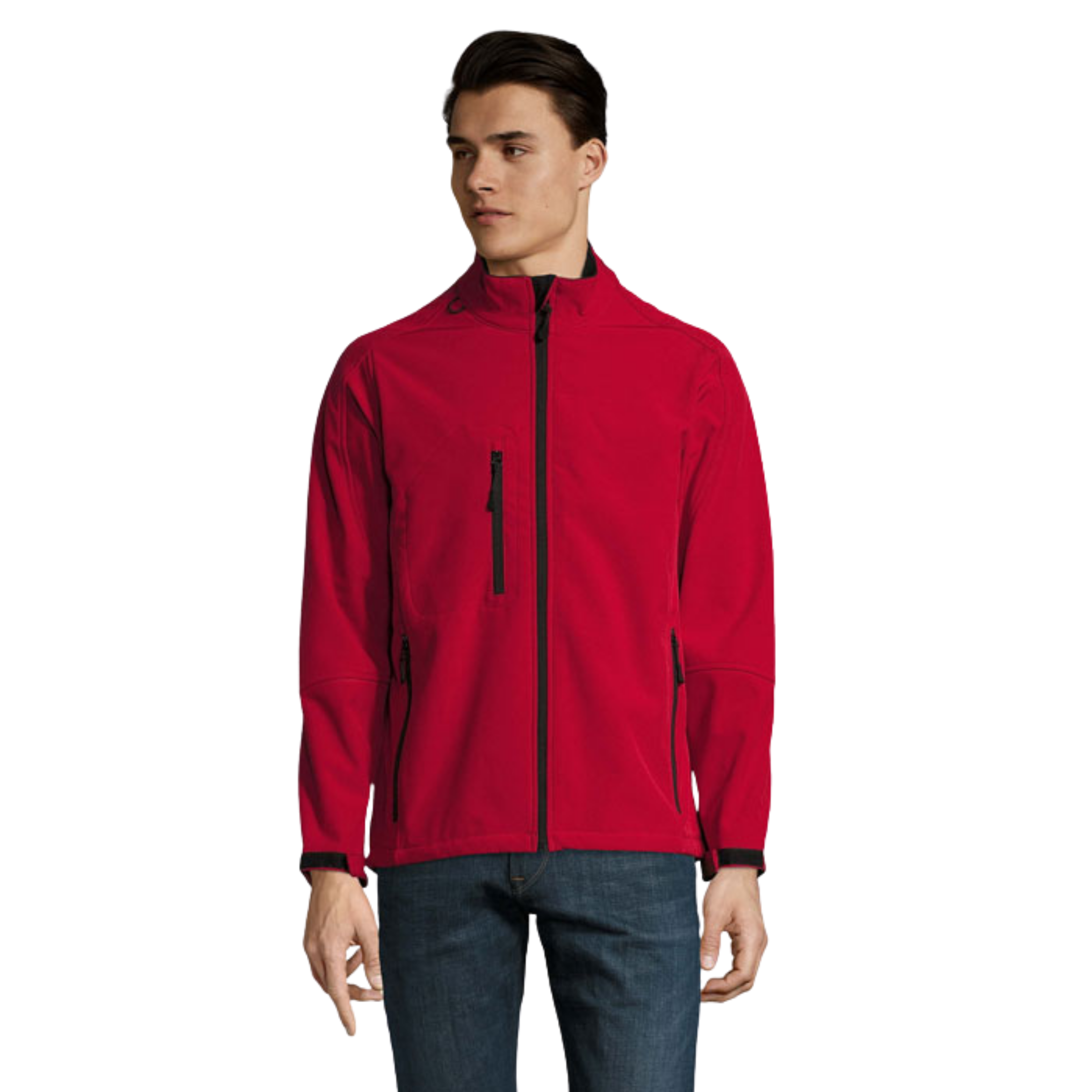 Men Soft Shell Zipped Jacket