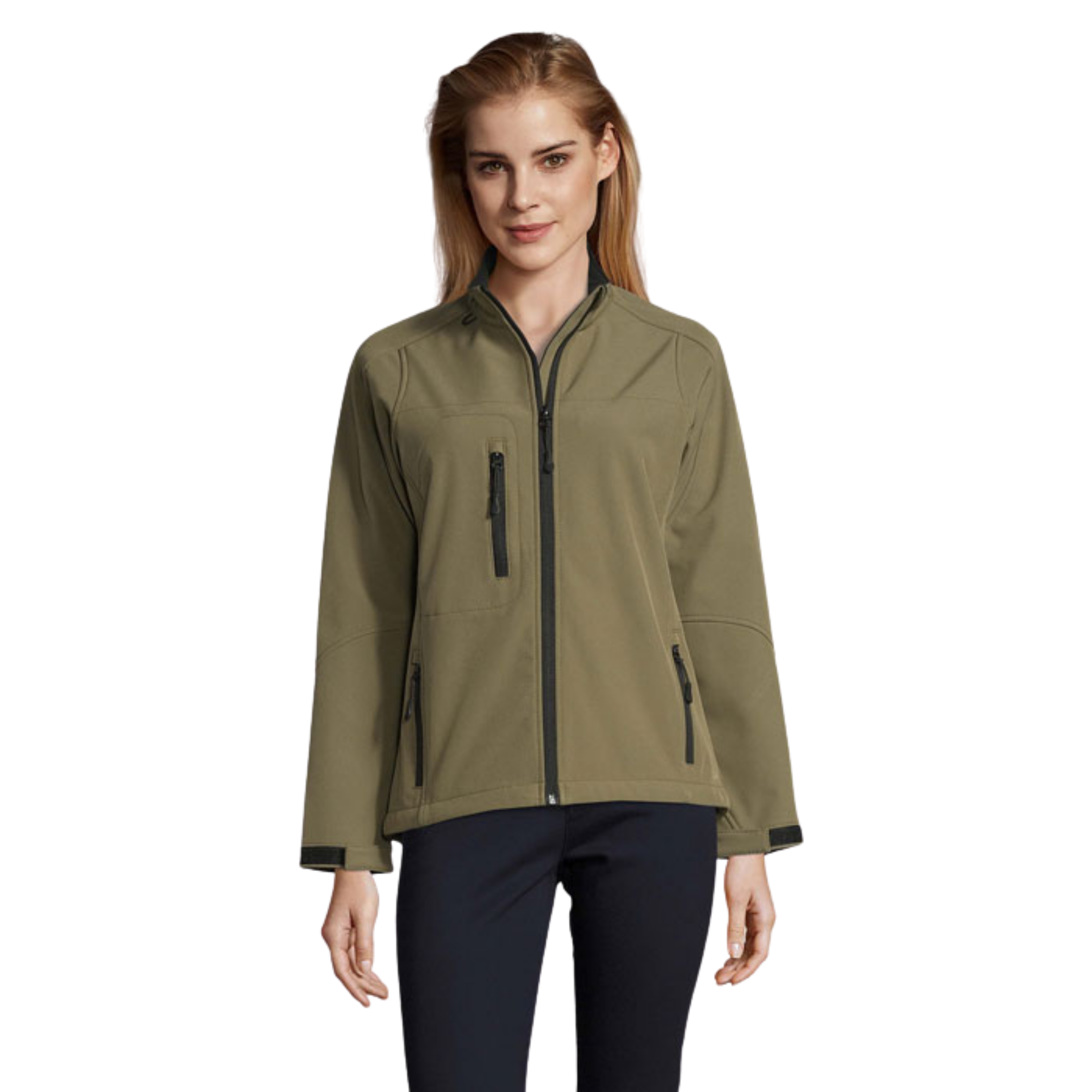 Women Soft Shell Zipped Jacket