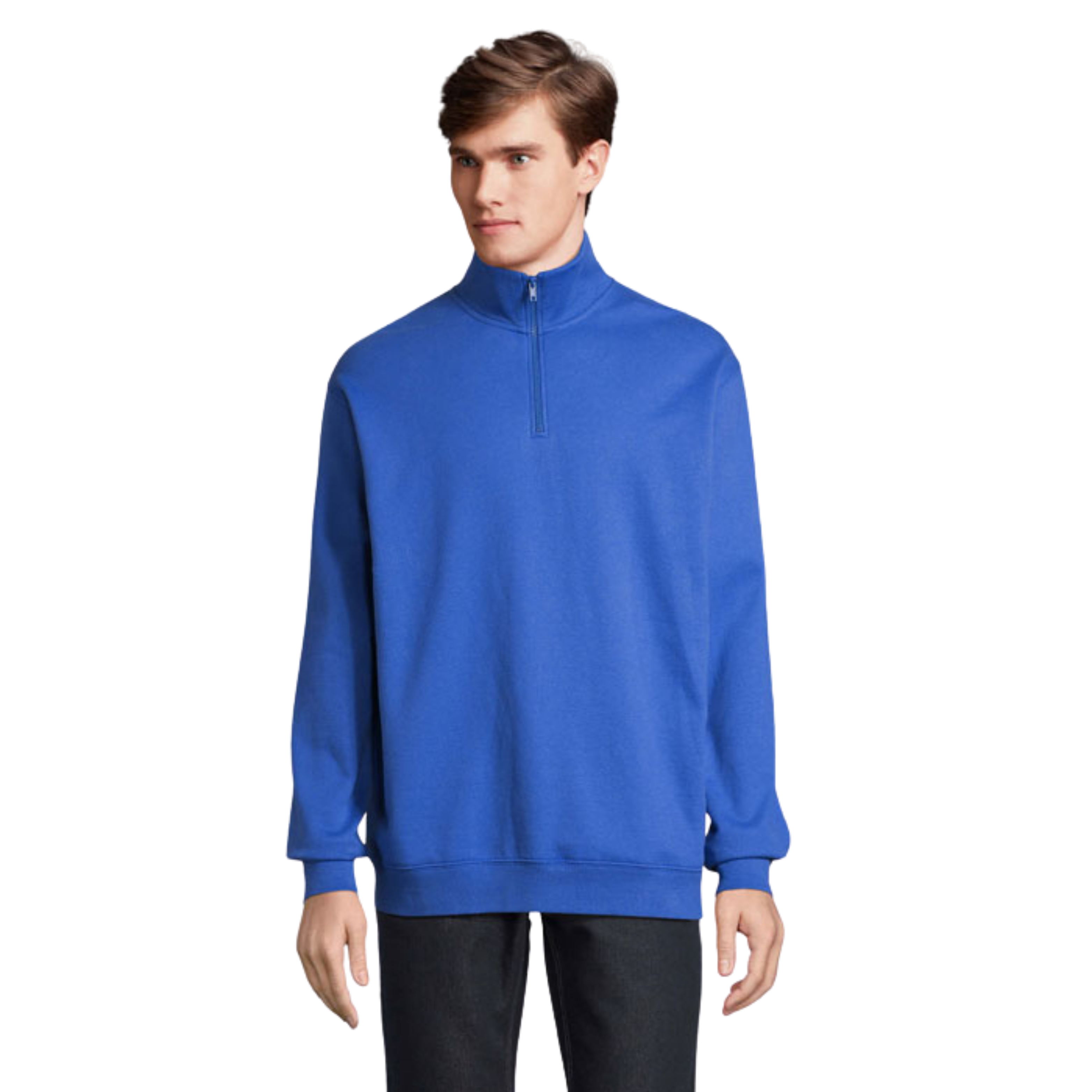 Unisex Sweat Zip Collar