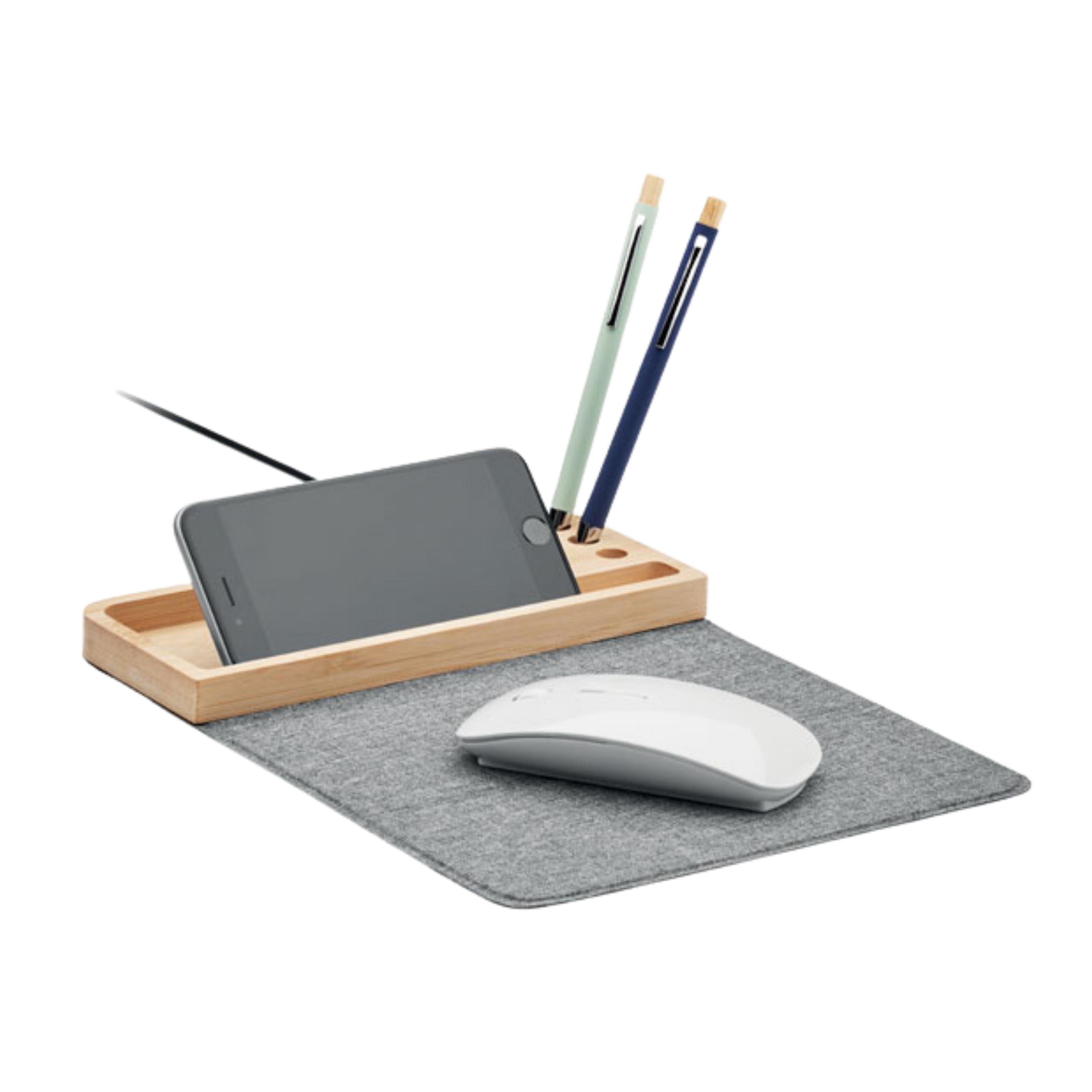 Eco Bamboo Wireless Charging Mousepad
